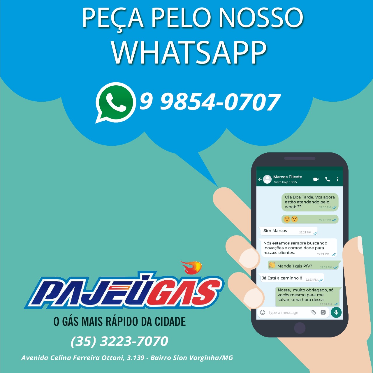 Peça pelo nosso WhatsApp – Pajeú Gás