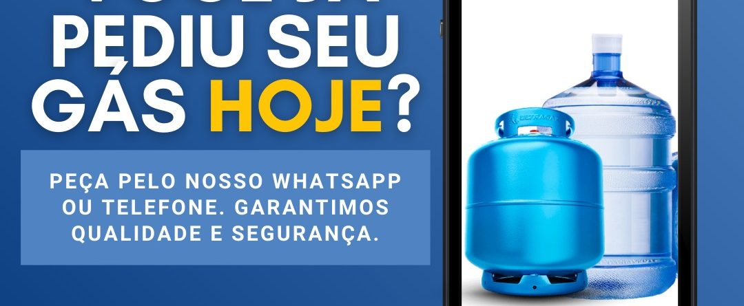 Fica tranquilo! Se o gás acabar, a gente entrega rapidinho. – NP Gás e Água